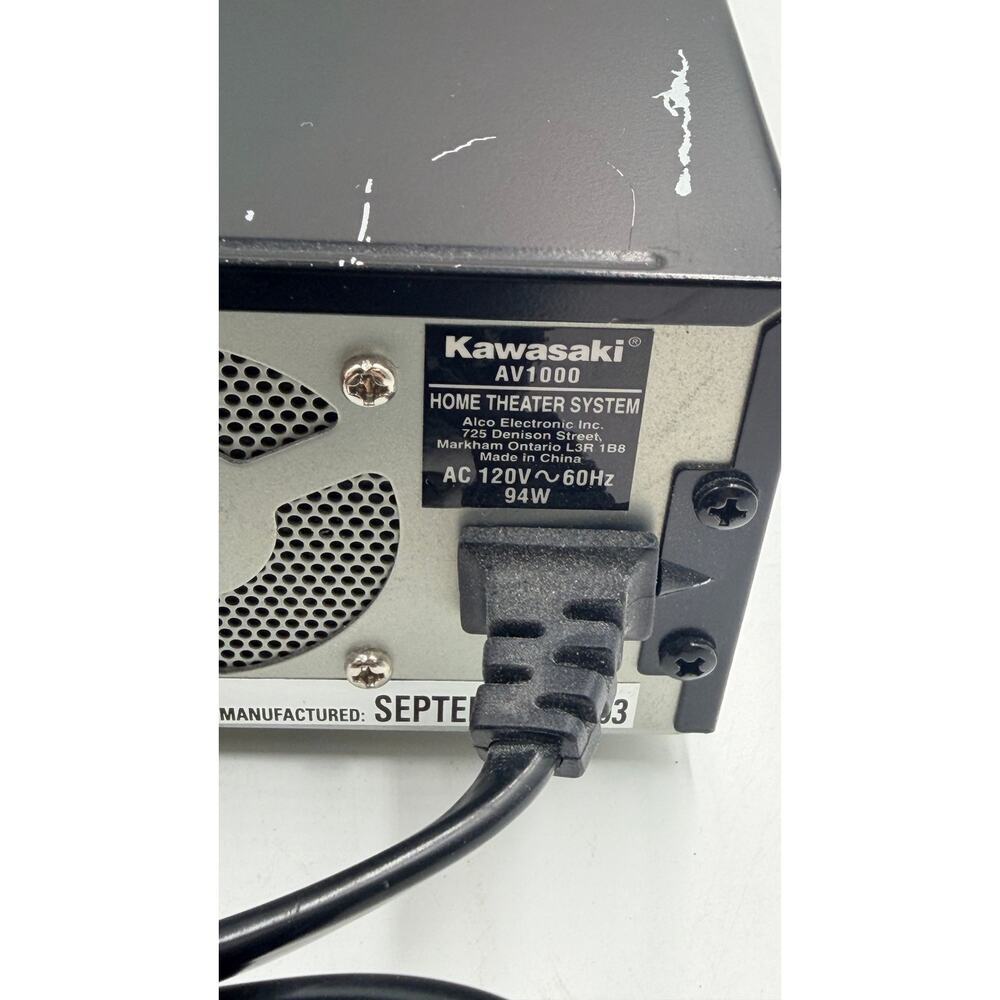 VTG Kawasaki AV1000 Home Theater System AV Switcher Volume Control Tested Works - Picture 4 of 7